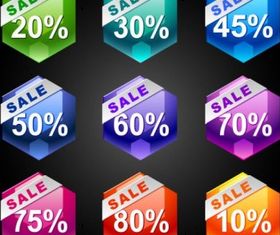 Behind discount label 02 vector