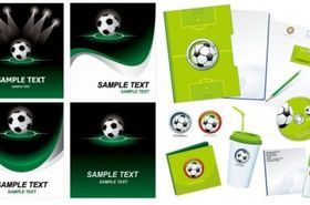 Football theme vector