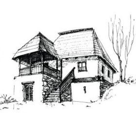 House sketch 3 vector