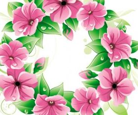 Beautiful flowers 04 vector