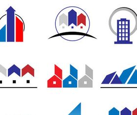 Real Estate Logo Set 12 design vectors
