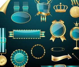 Royal label badge Free Illustration vector