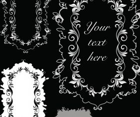 Floral elements vector