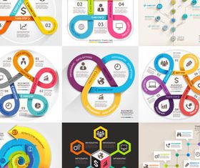 Option Infographics Elements 9 vector