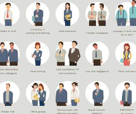 Infographics with People 8 vector graphics