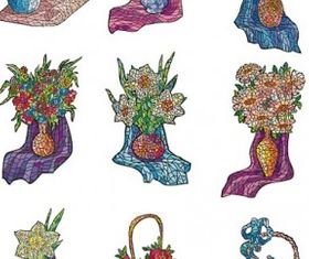 Style floral illustration 1 vector