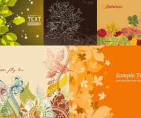 Lovely flowers background vectors