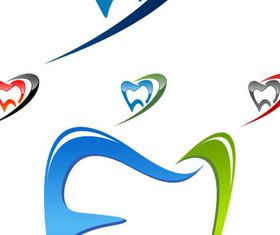 Dental Logotypes Set 2 vector