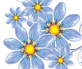 Floral background 37 shiny vector