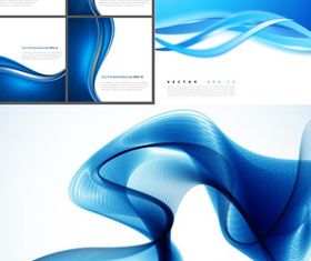 Waves Blue Backgrounds 2 vector