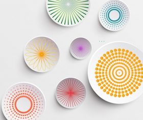 Abstract circle decor Free design vectors