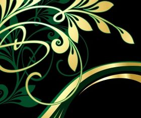 Gold pattern 06 vector