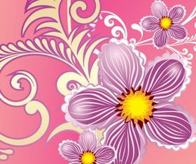 Floral background 28 vector