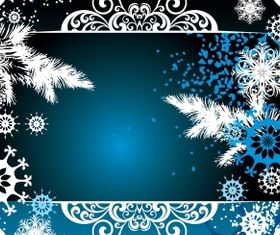 Christmas frame vector