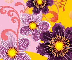 Floral background 29 vector