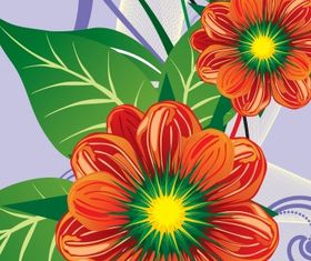 Floral background 30 vector graphics