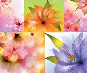flowers background vector