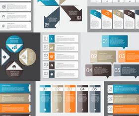 Option Infographics Elements 8 shiny vector