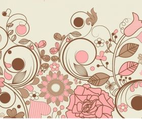 Elegant floral background 04 vector