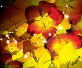 flowers background 3 vectors graphic