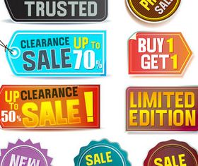 Sale and Discount Elements vector