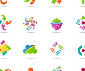 Abstract Logotypes design vector
