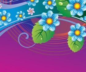 Floral background 27 vector