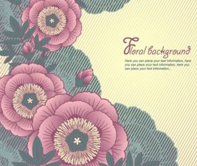 Elegant floral background 01 vector