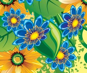 Floral background 26 vector