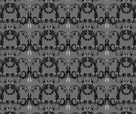 Floral seamless background 8 vectors