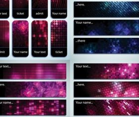 Mosaic card background vector