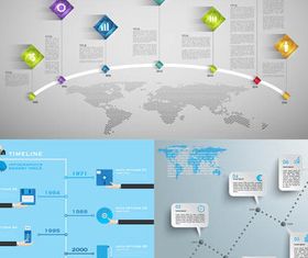 Timeline Infographics 4 vector