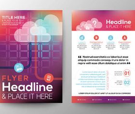 Creative Business Flyers 4 vectors