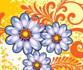 Floral background 24 vector graphic