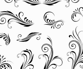 Ornamental Floral Elements 7 vector