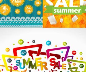 Summer Sale Backgrounds vector