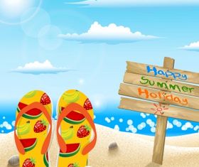 Summer holiday concept Free vector