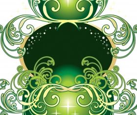 Floral frame 02 vectors