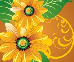 Floral background 19 vector