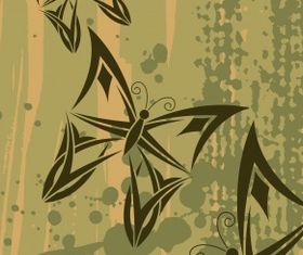 Butterflies background vector graphics