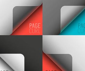 Different Page Corners 2 vector