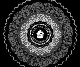 Cupcake decor vintage Free vector