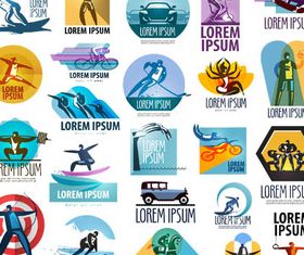 Sport Logotypes Set vector graphics