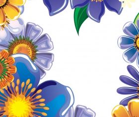 Floral background Free 06 vector set