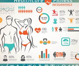 Fitness Infographics vector
