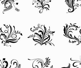 Ornamental Floral Elements 6 vector