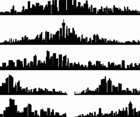 Silhouettes Skyline Cityscapes 3 vector graphics