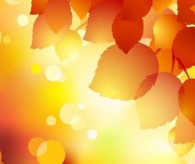 Hot tea with umbrella autumn background vector free download