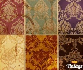 Retro pattern background 01 vector