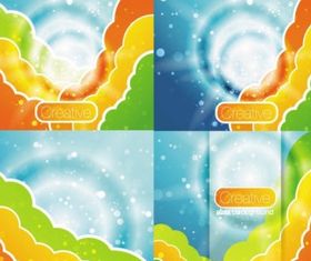 Halo background color 01 vector